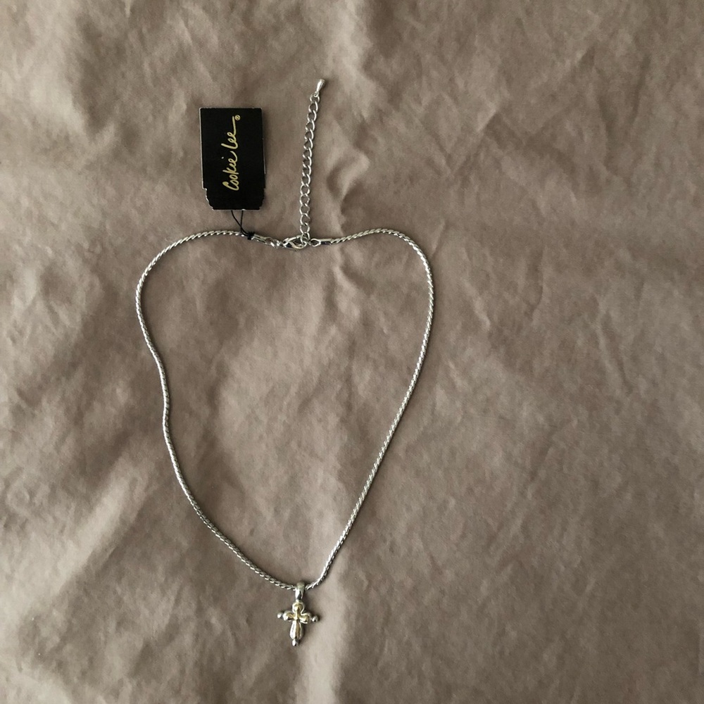 Cookie Lee cross necklace
